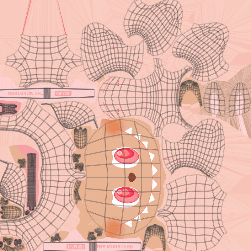 Labubu The Monsters Low-poly 3D model_13