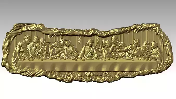 The Last Supper Jesus Christ and Apostles Relief 