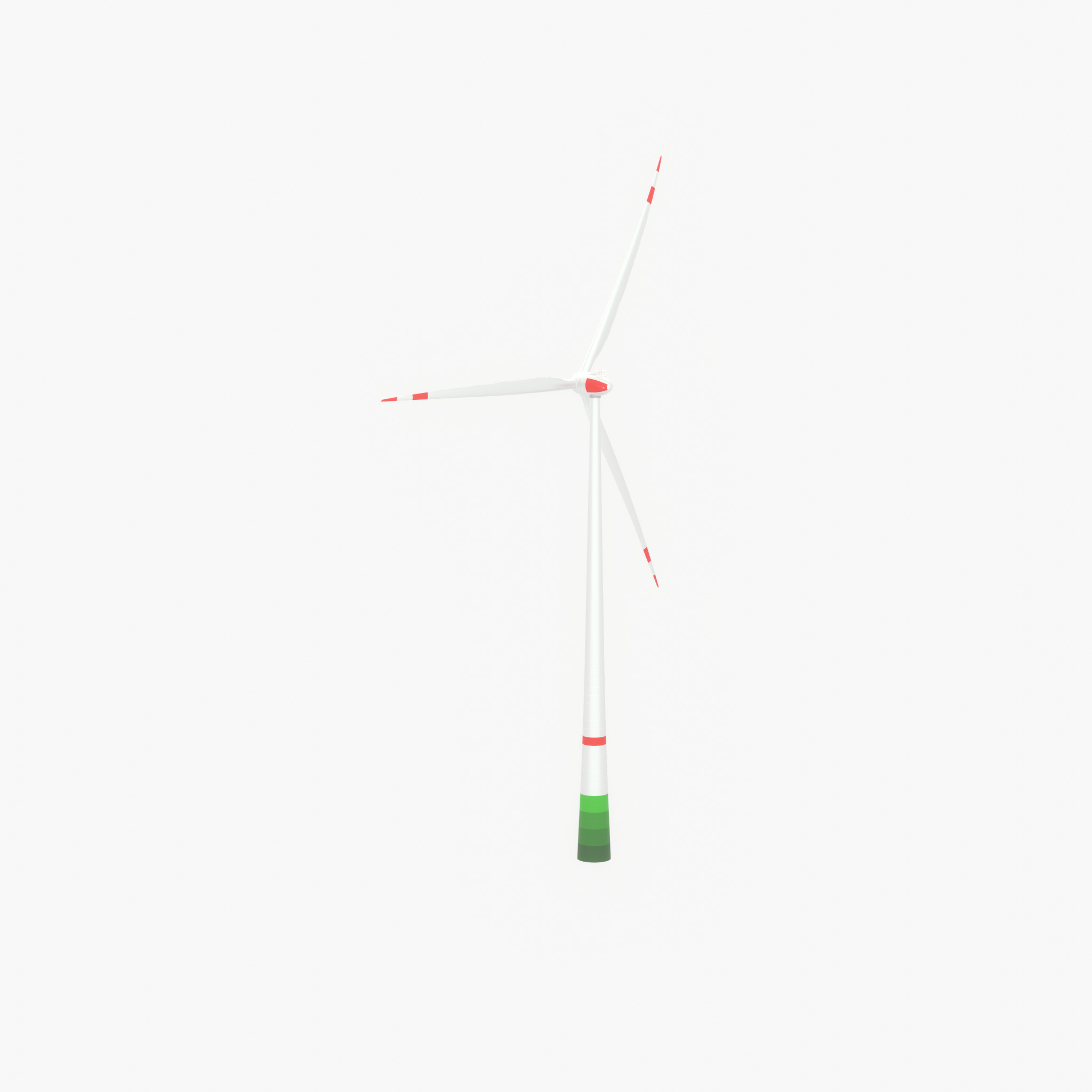 Wind turbine E82 H-162 RD 162 m with animation Low-poly 3D model_52