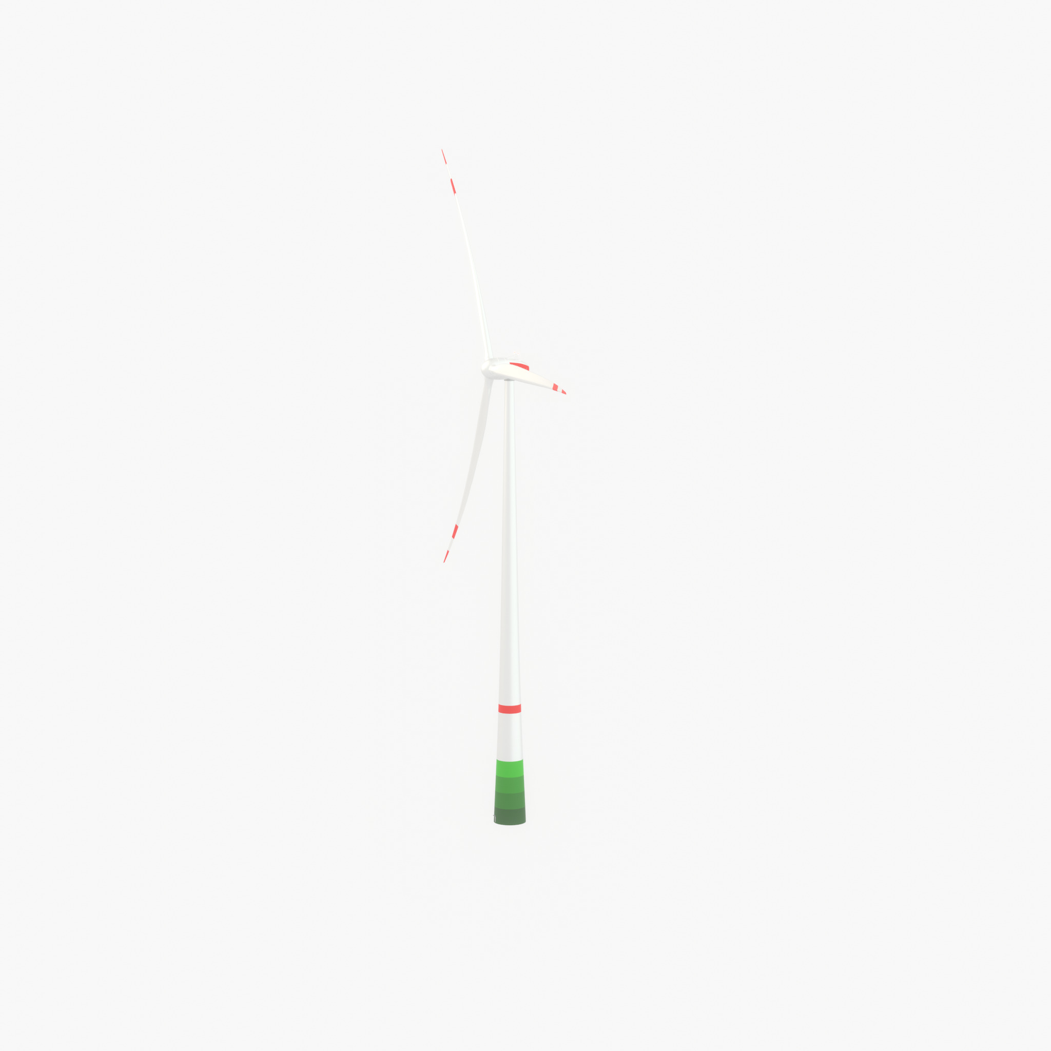 Wind turbine E82 H-162 RD 162 m with animation Low-poly 3D model_34