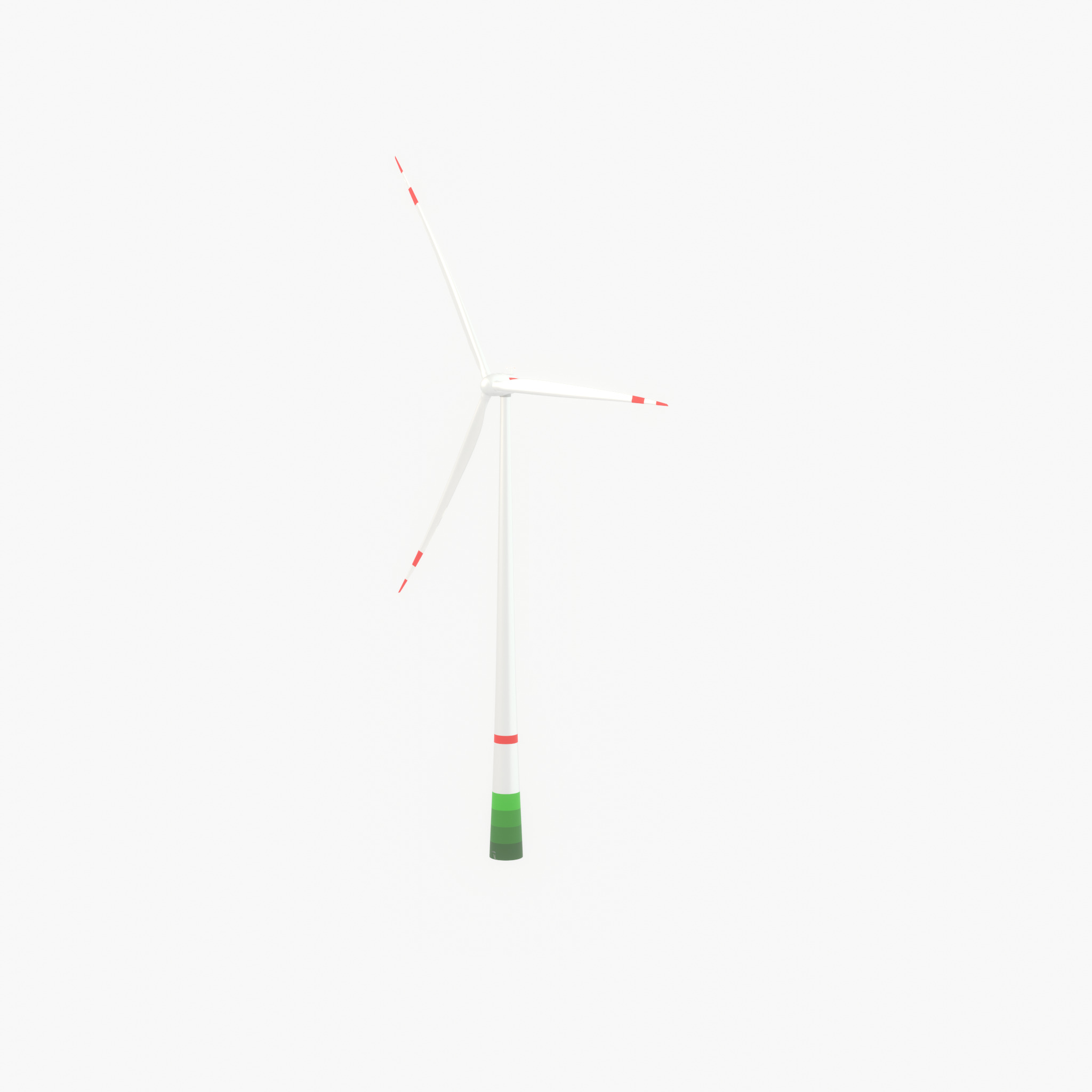 Wind turbine E82 H-162 RD 162 m with animation Low-poly 3D model_47