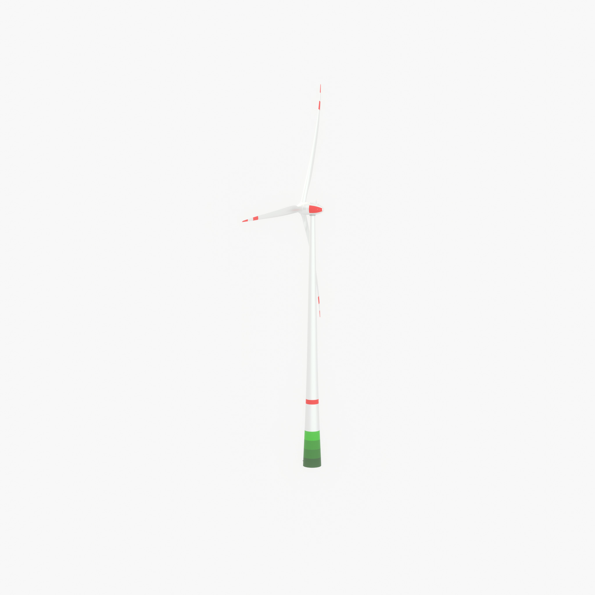 Wind turbine E82 H-162 RD 162 m with animation Low-poly 3D model_40