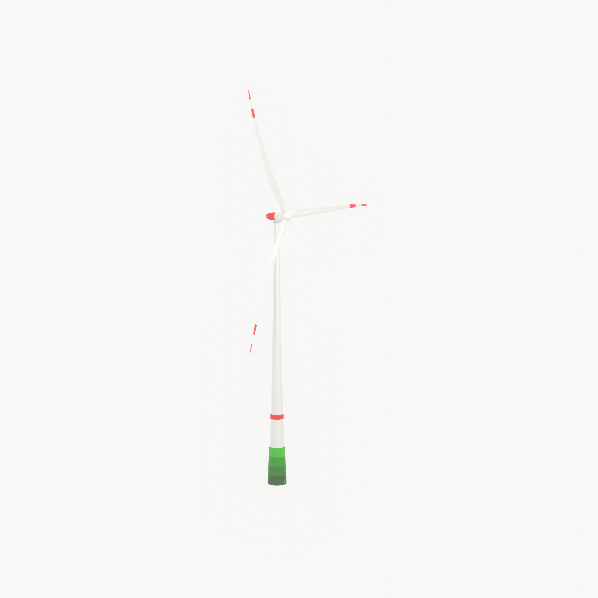 Wind turbine E82 H-162 RD 162 m with animation Low-poly 3D model_27