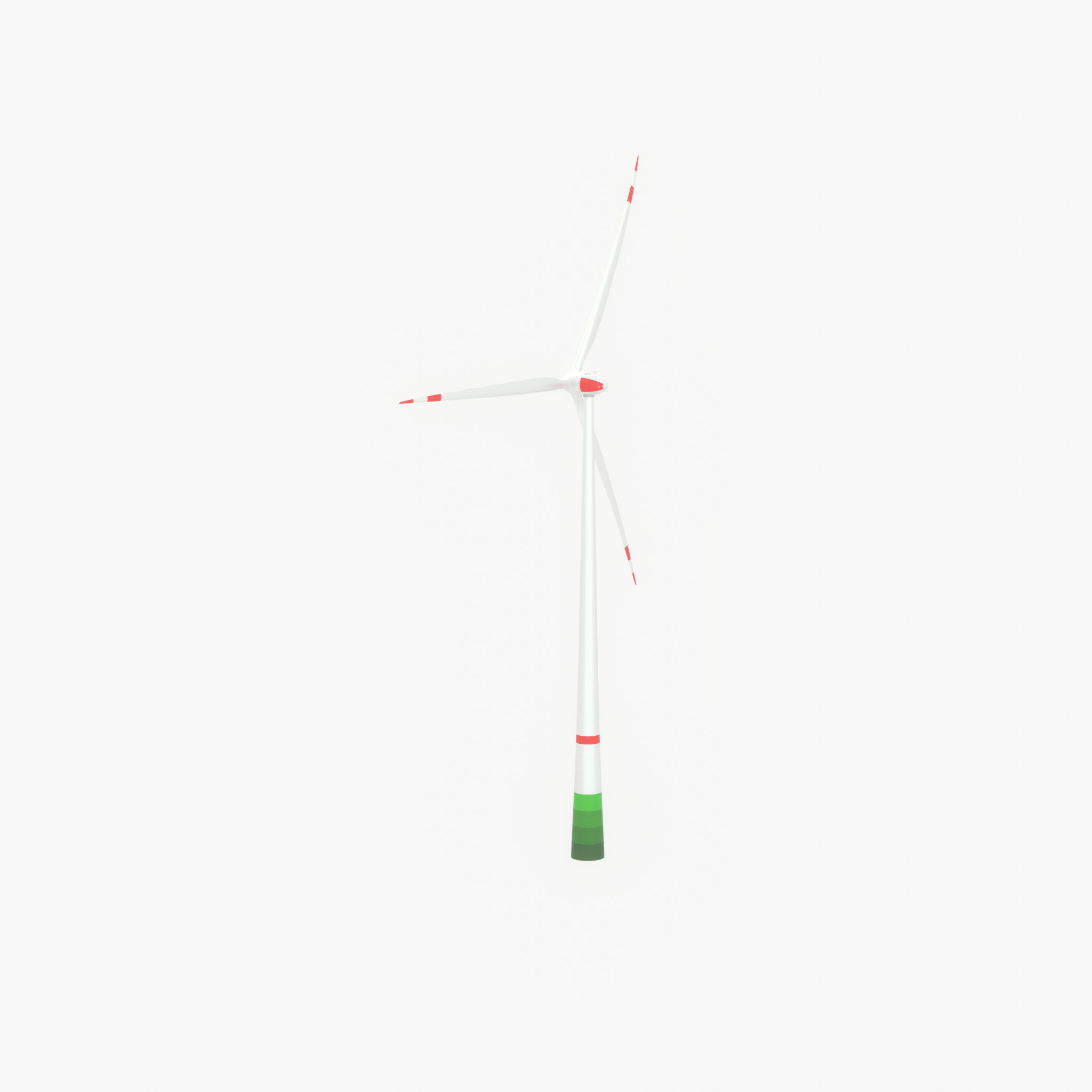 Wind turbine E82 H-162 RD 162 m with animation Low-poly 3D model_23