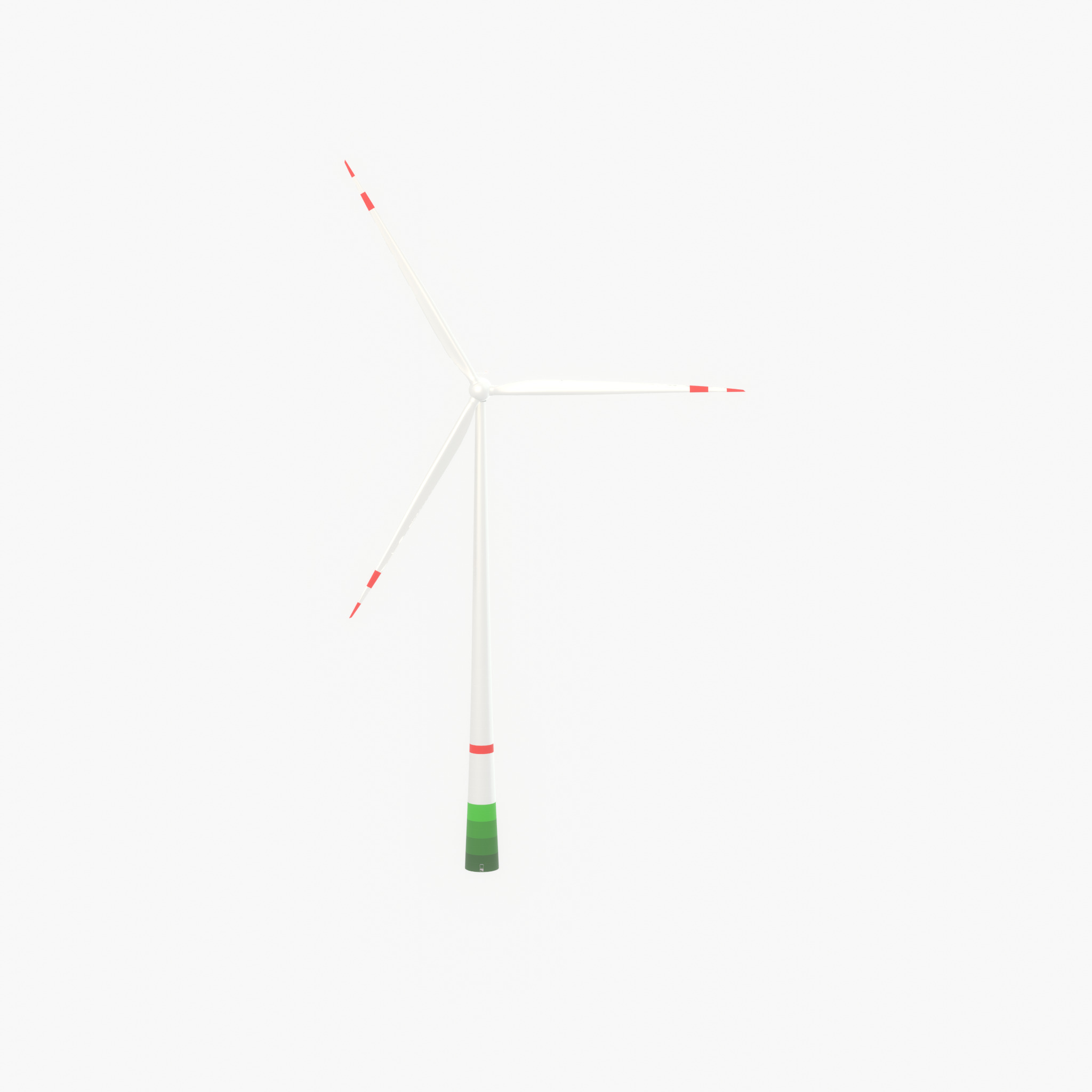 Wind turbine E82 H-162 RD 162 m with animation Low-poly 3D model_63