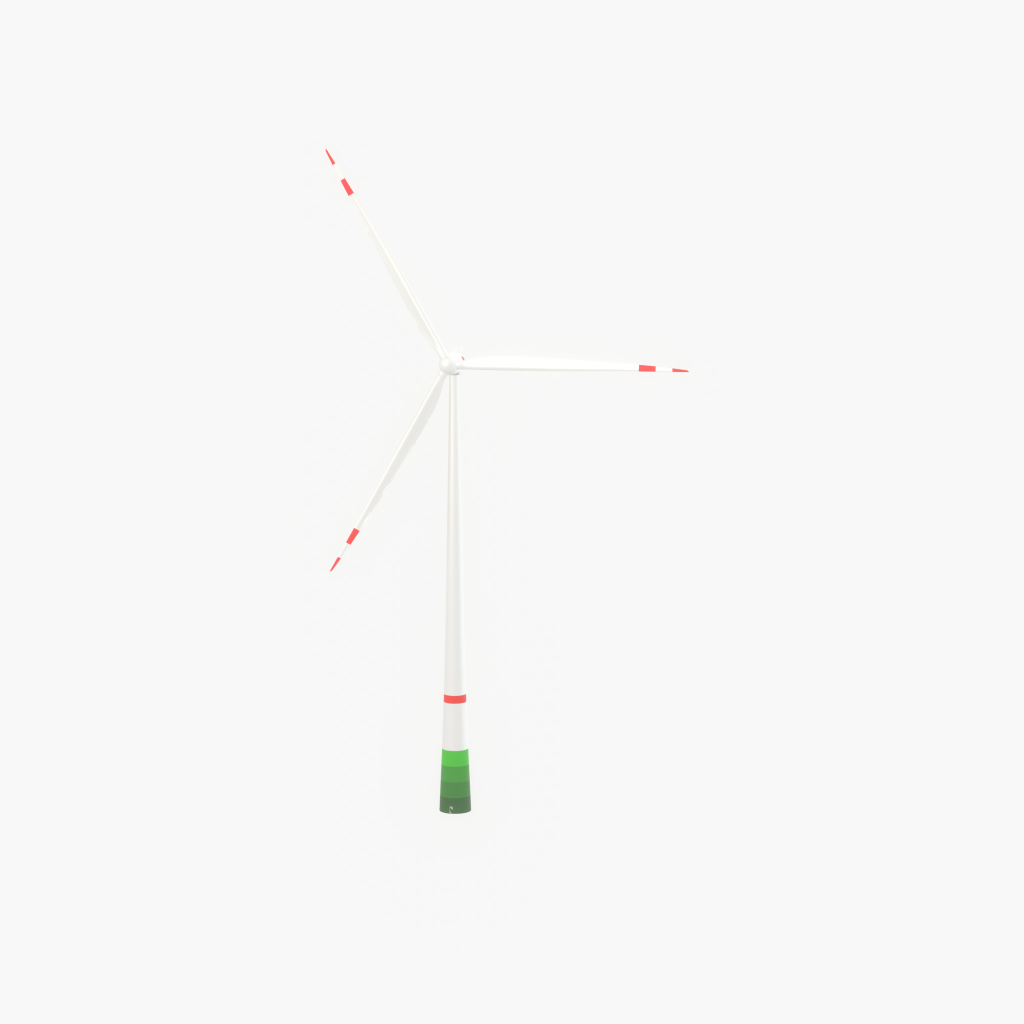 Wind turbine E82 H-162 RD 162 m with animation Low-poly 3D model_26