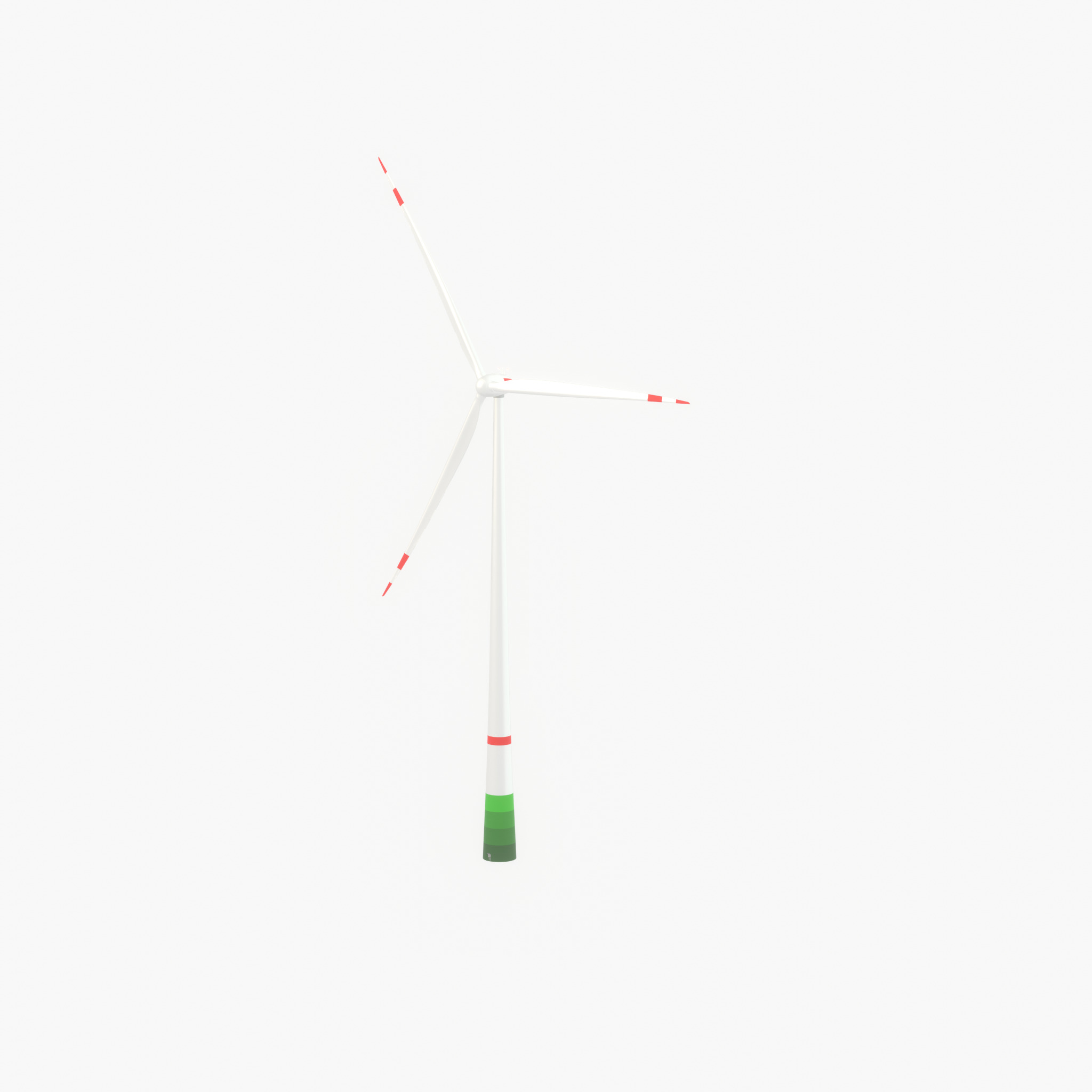 Wind turbine E82 H-162 RD 162 m with animation Low-poly 3D model_39