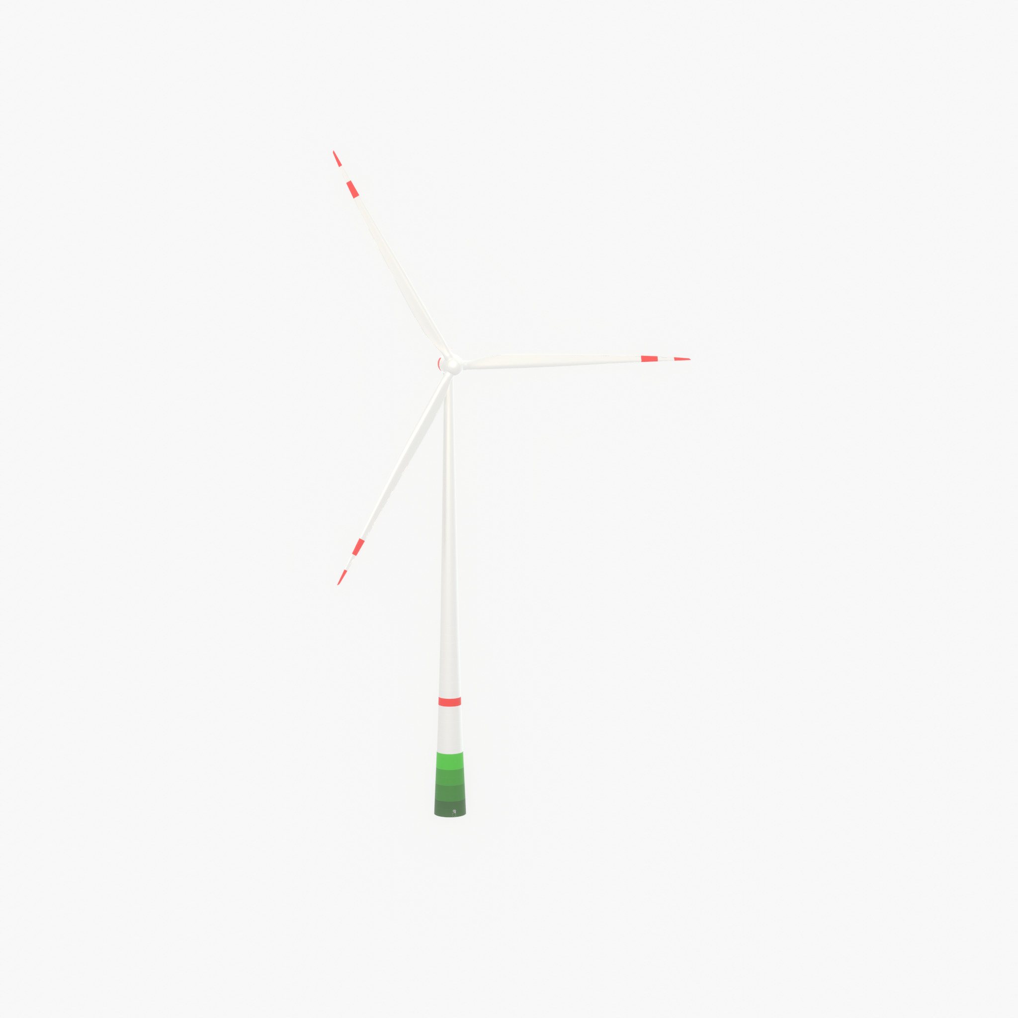 Wind turbine E82 H-162 RD 162 m with animation Low-poly 3D model_67