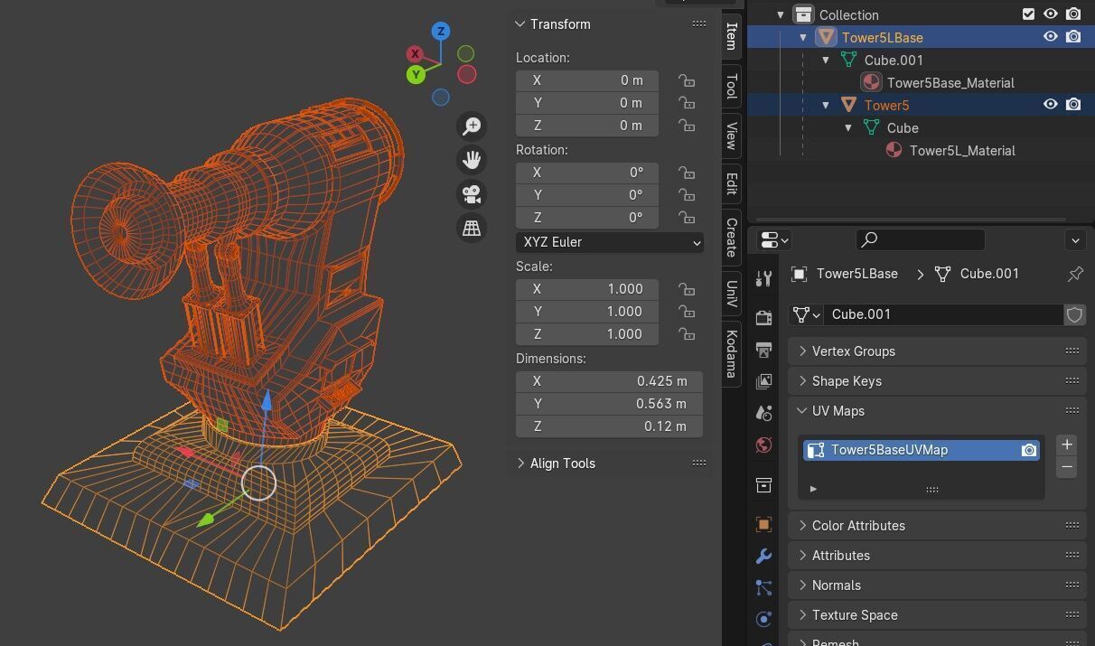 TD Tower 005L Low-poly 3D model_7