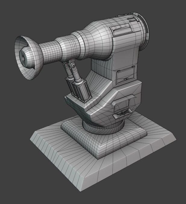 TD Tower 005L Low-poly 3D model_8