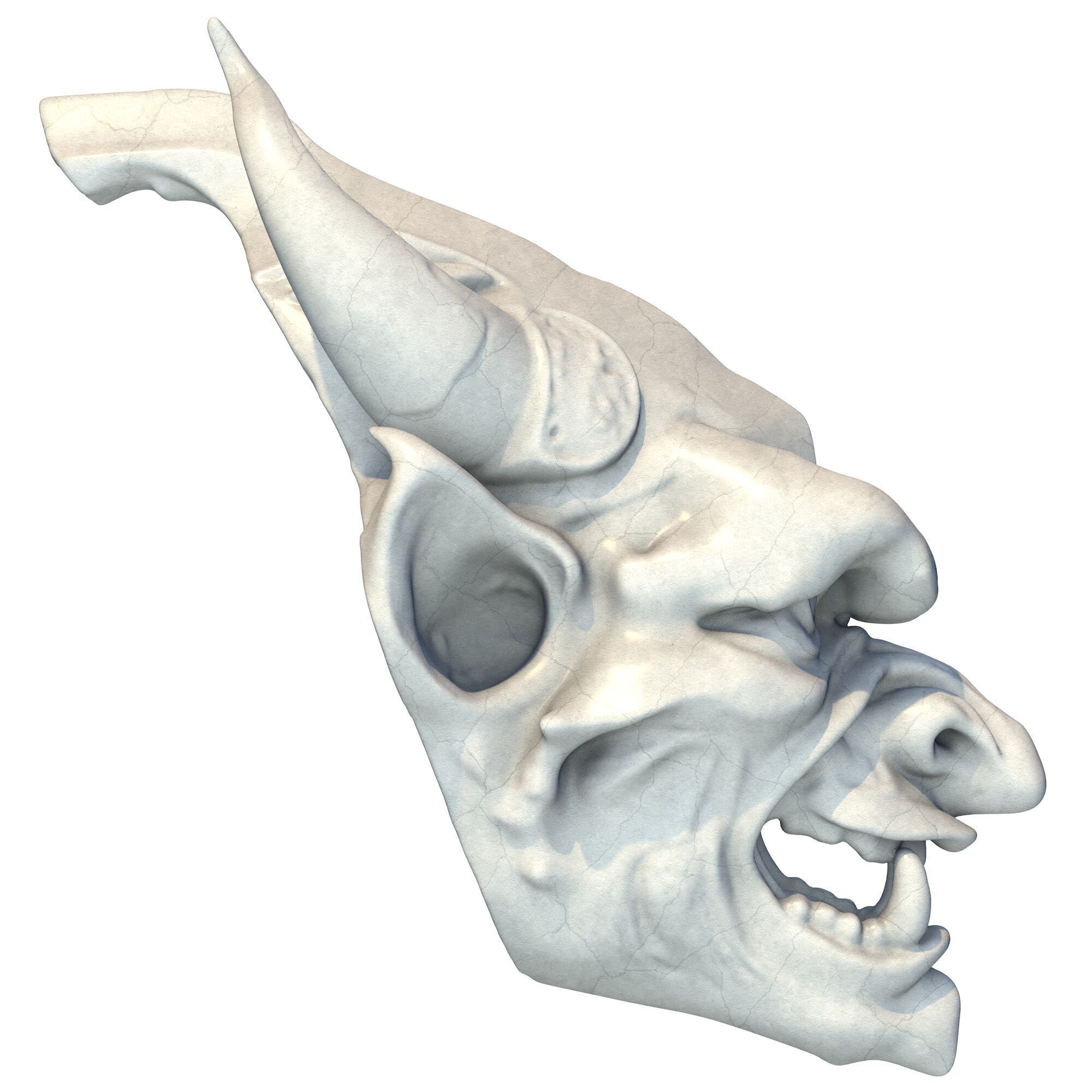 Gargoyle Head 8 3D print model_5