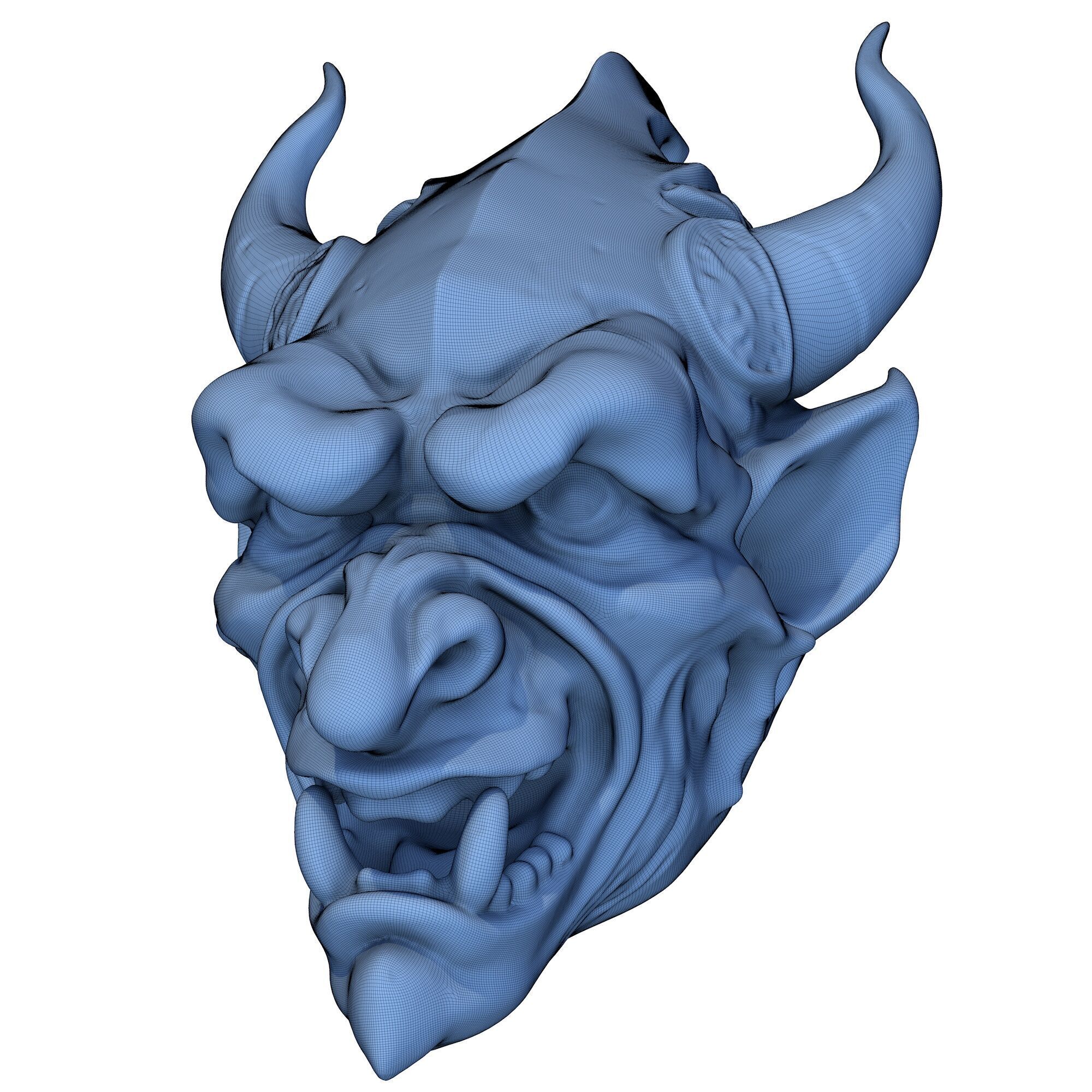 Gargoyle Head 8 3D print model_8