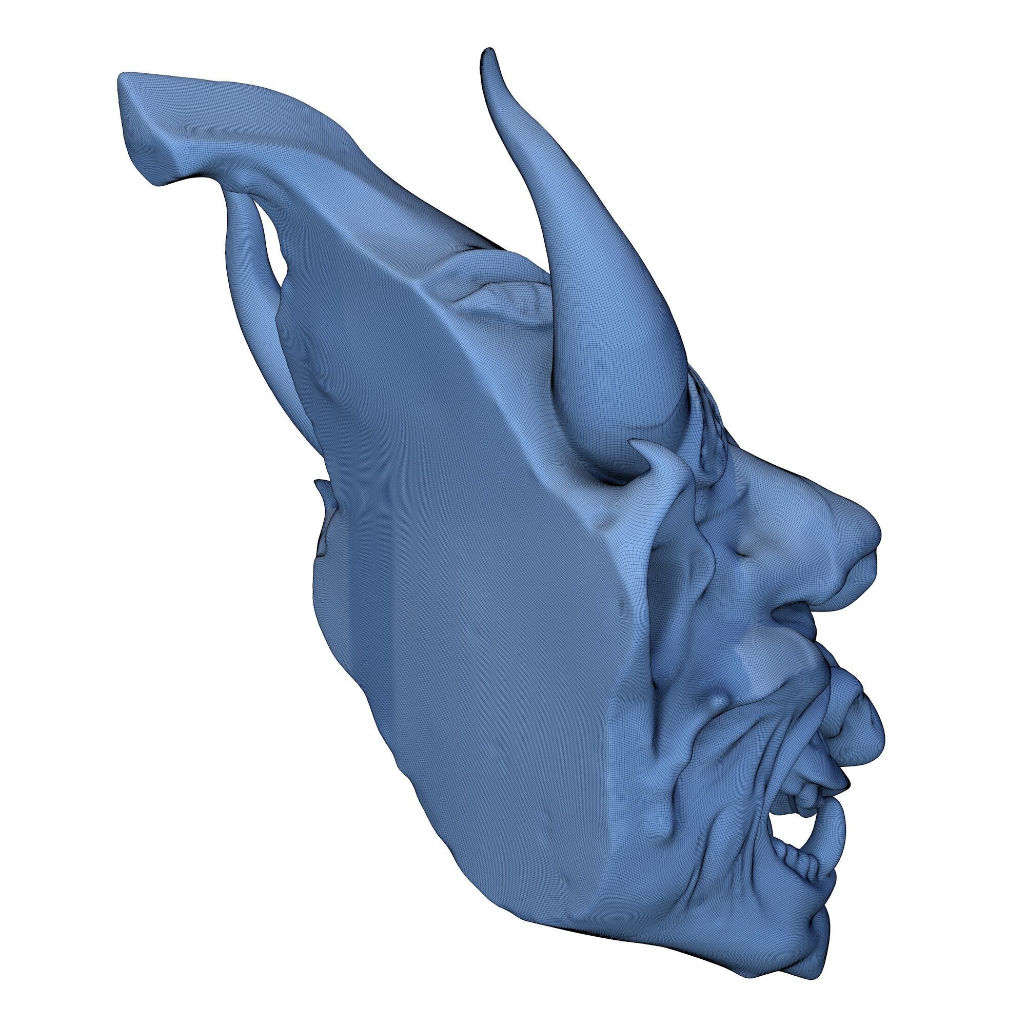 Gargoyle Head 8 3D print model_9