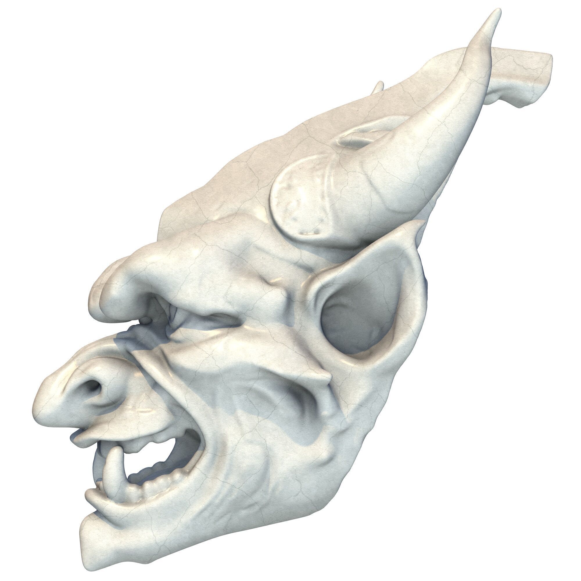 Gargoyle Head 8 3D print model_2