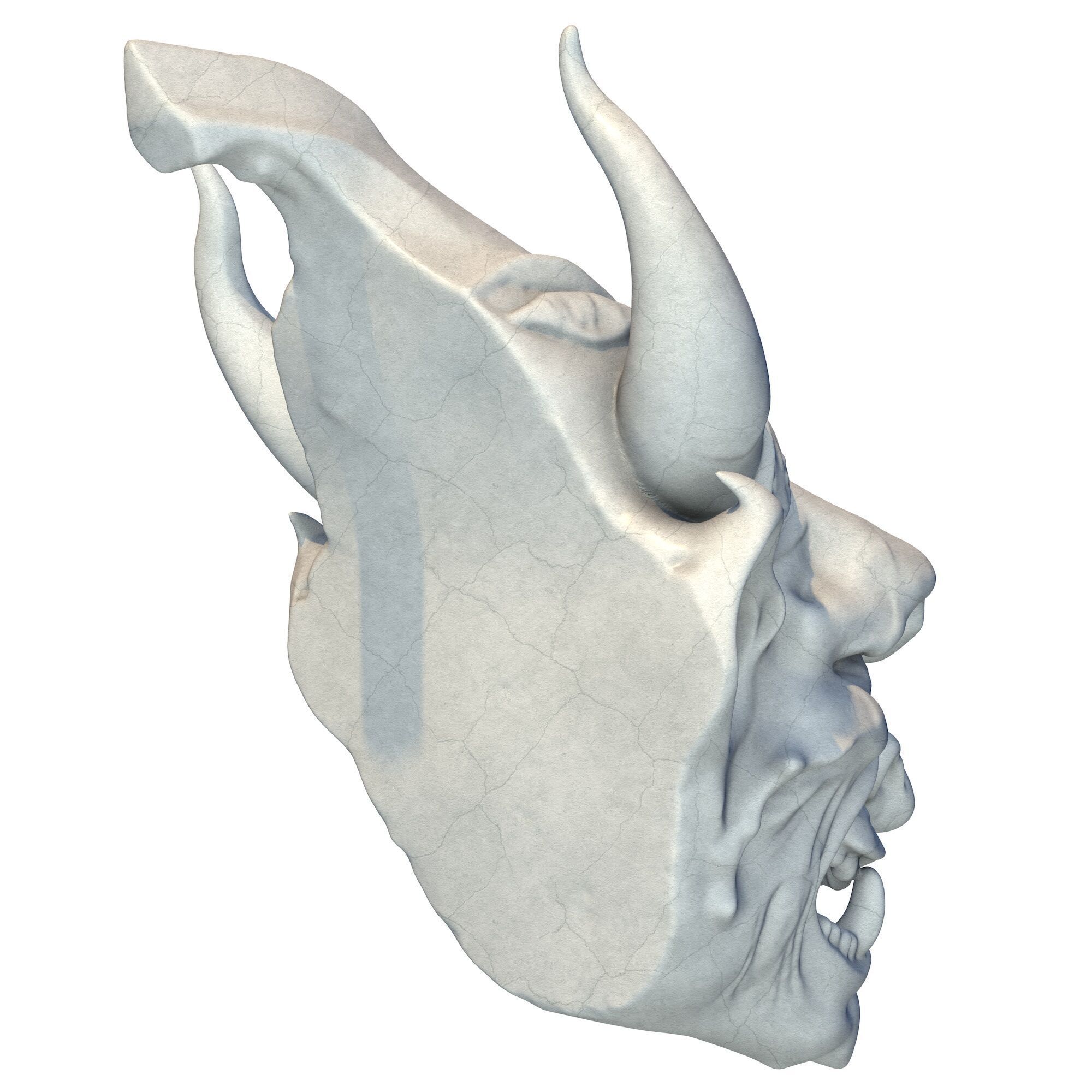Gargoyle Head 8 3D print model_4