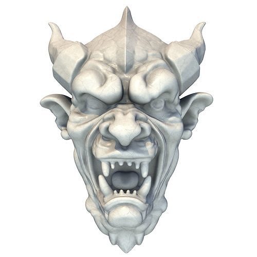 Gargoyle Head 14 3D print model