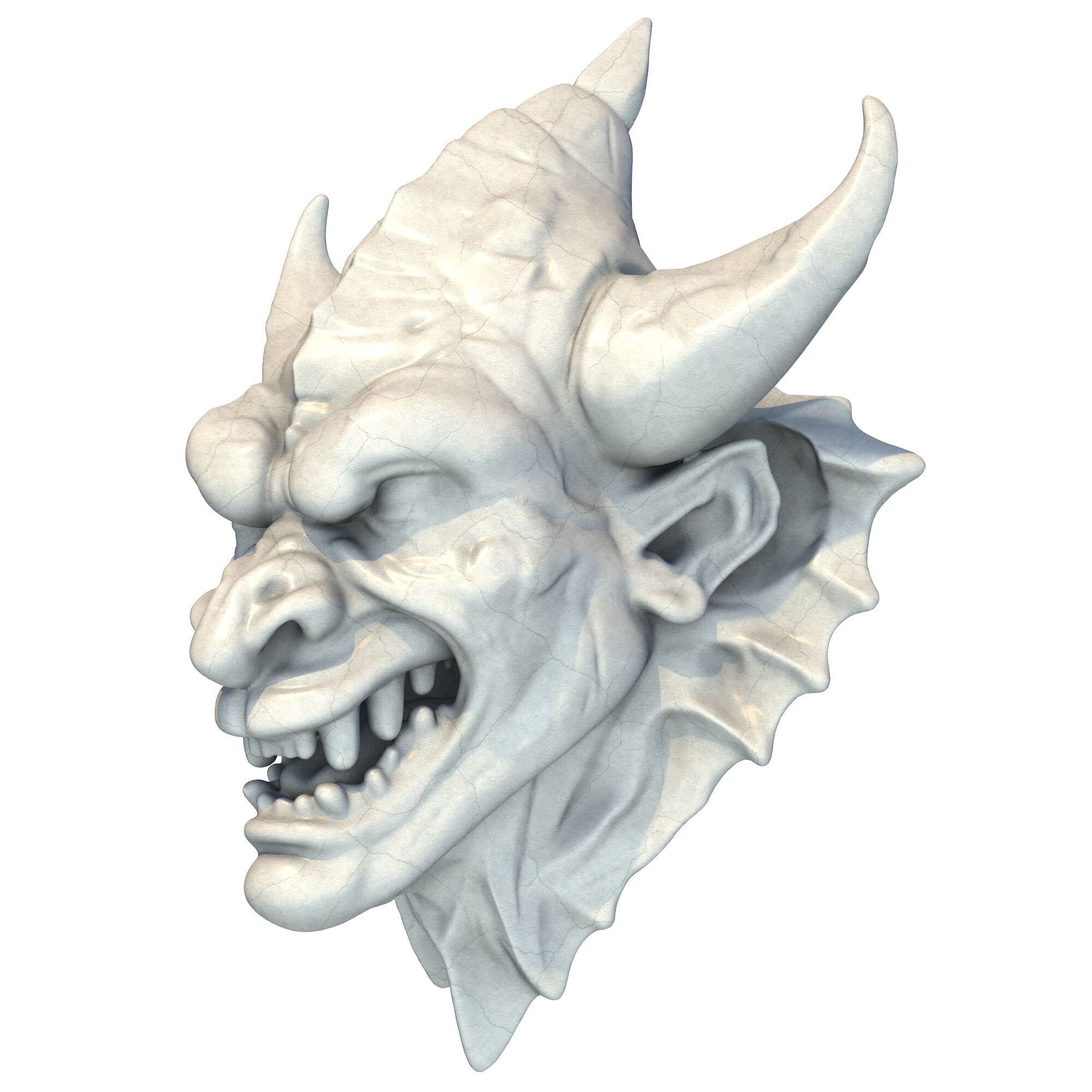 Gargoyle Head 13 3D print model_1