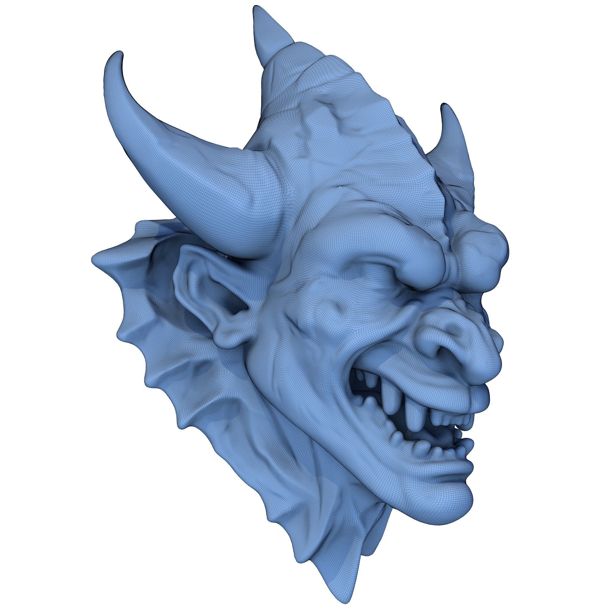Gargoyle Head 13 3D print model_8