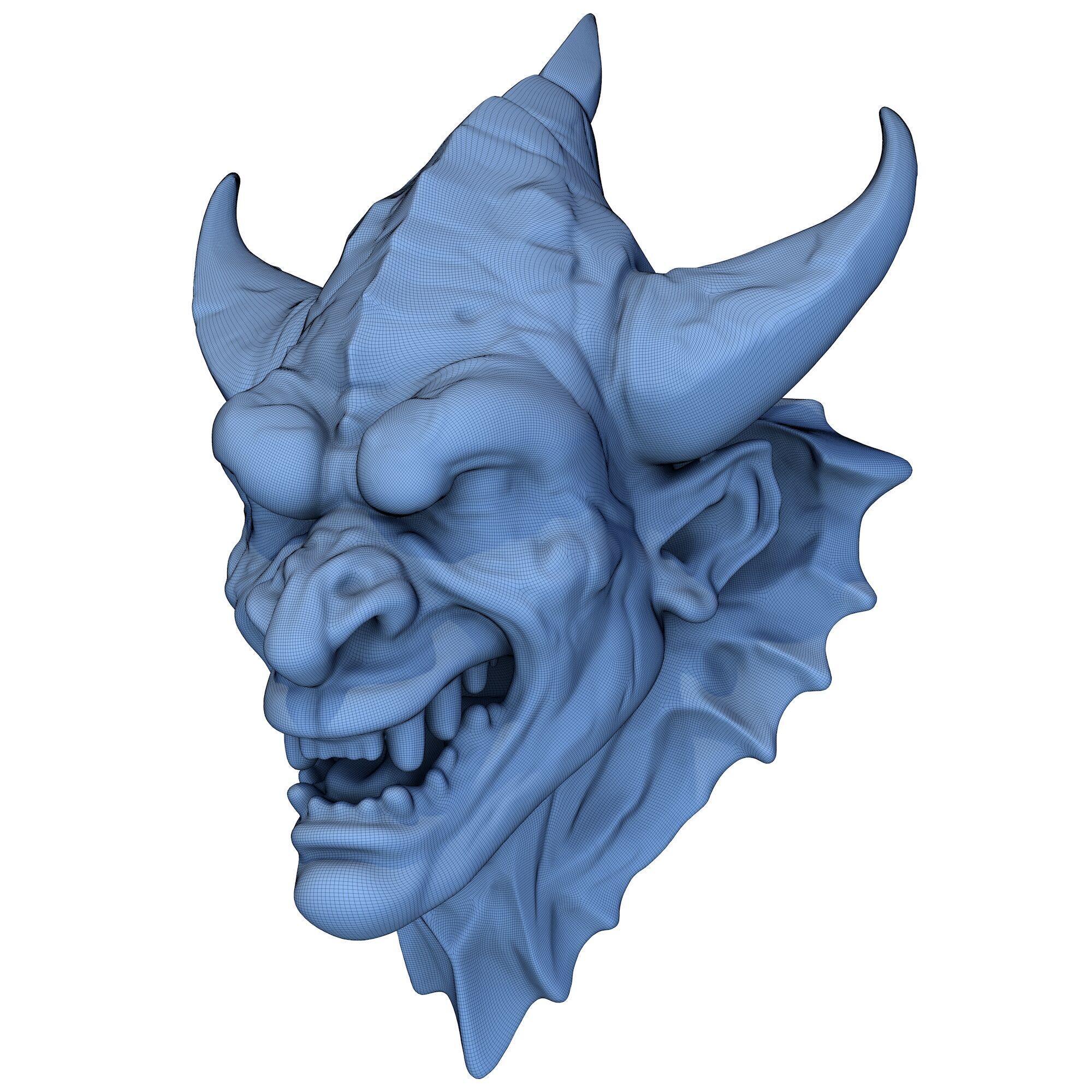 Gargoyle Head 13 3D print model_7