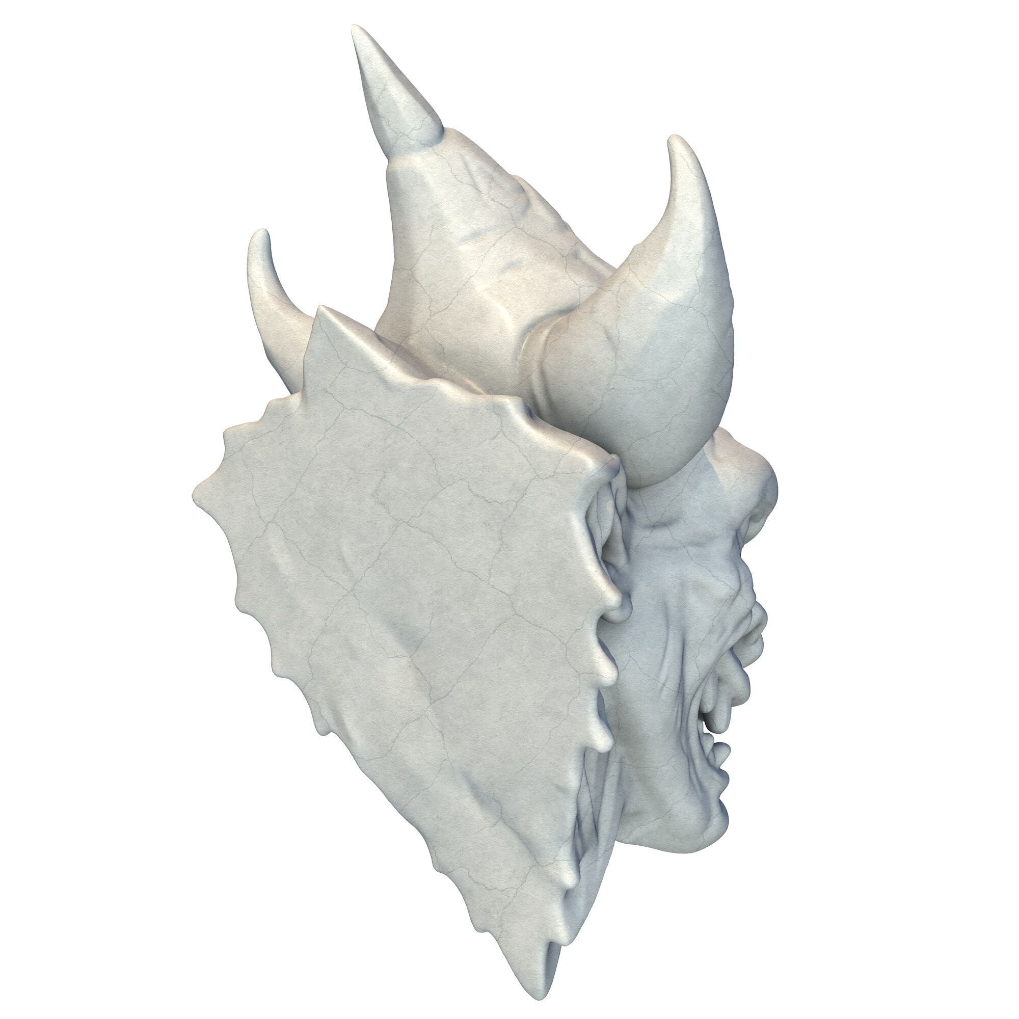 Gargoyle Head 13 3D print model_4