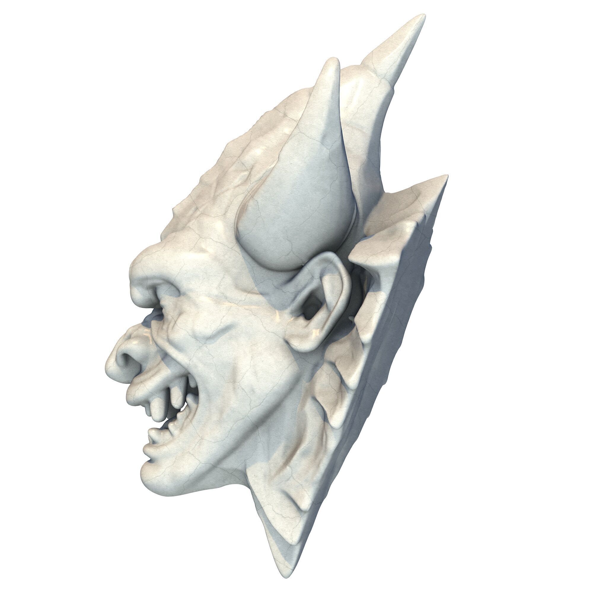 Gargoyle Head 13 3D print model_2