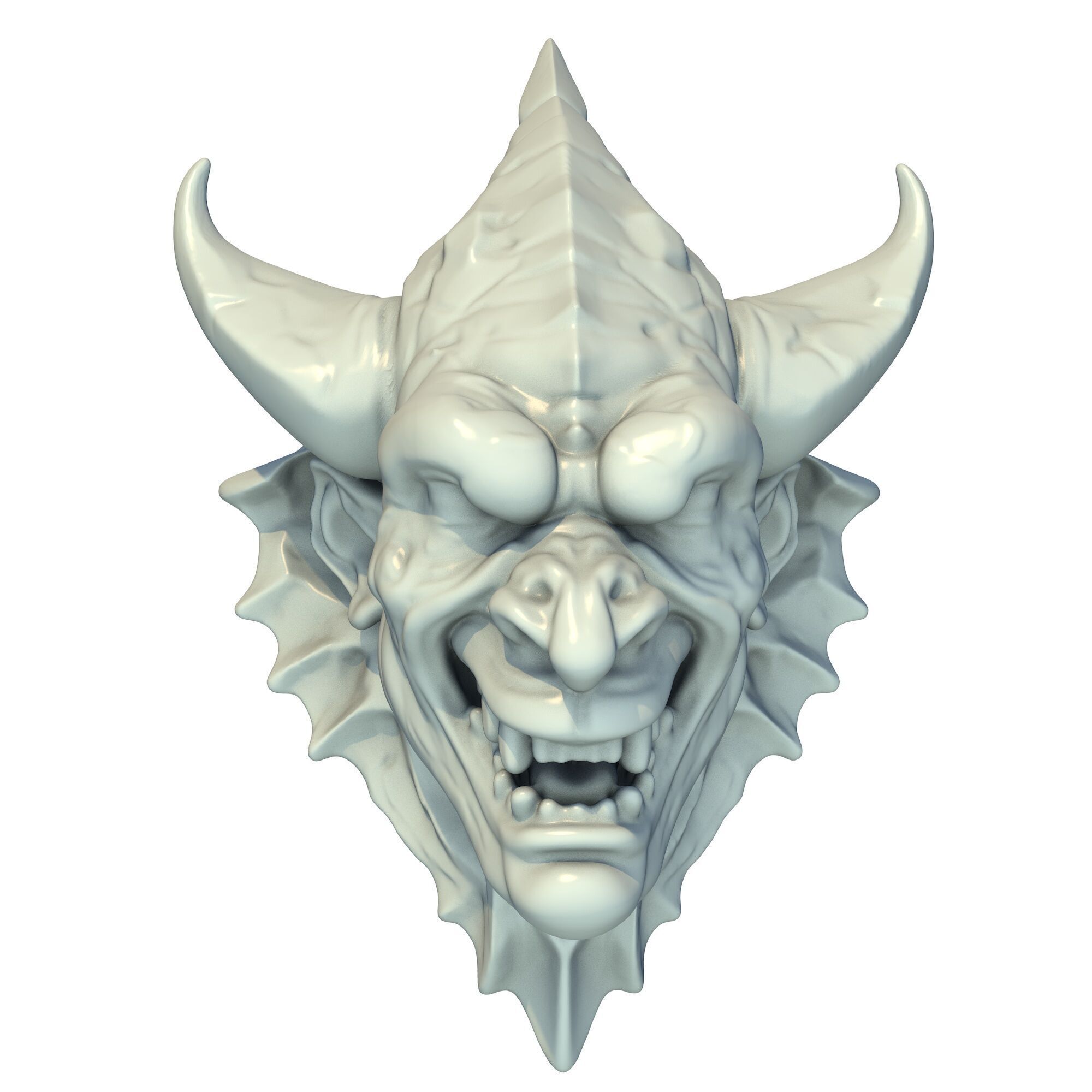 Gargoyle Head 13 3D print model_6