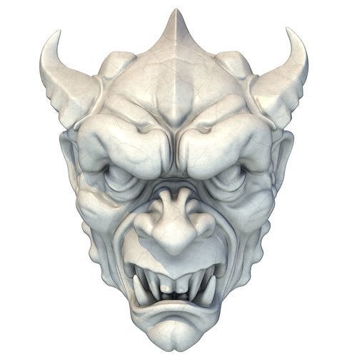 Gargoyle Head 12 3D print model