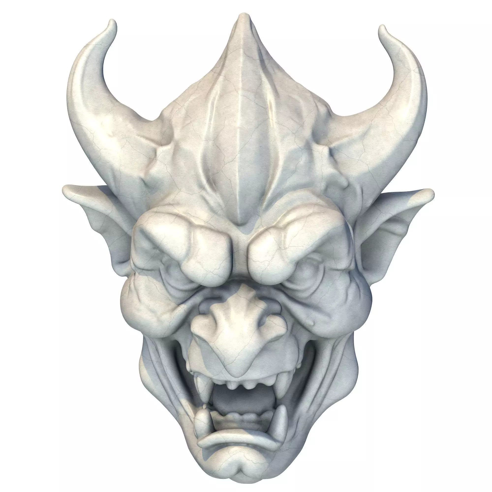 Gargoyle Head 11 3D print model_0