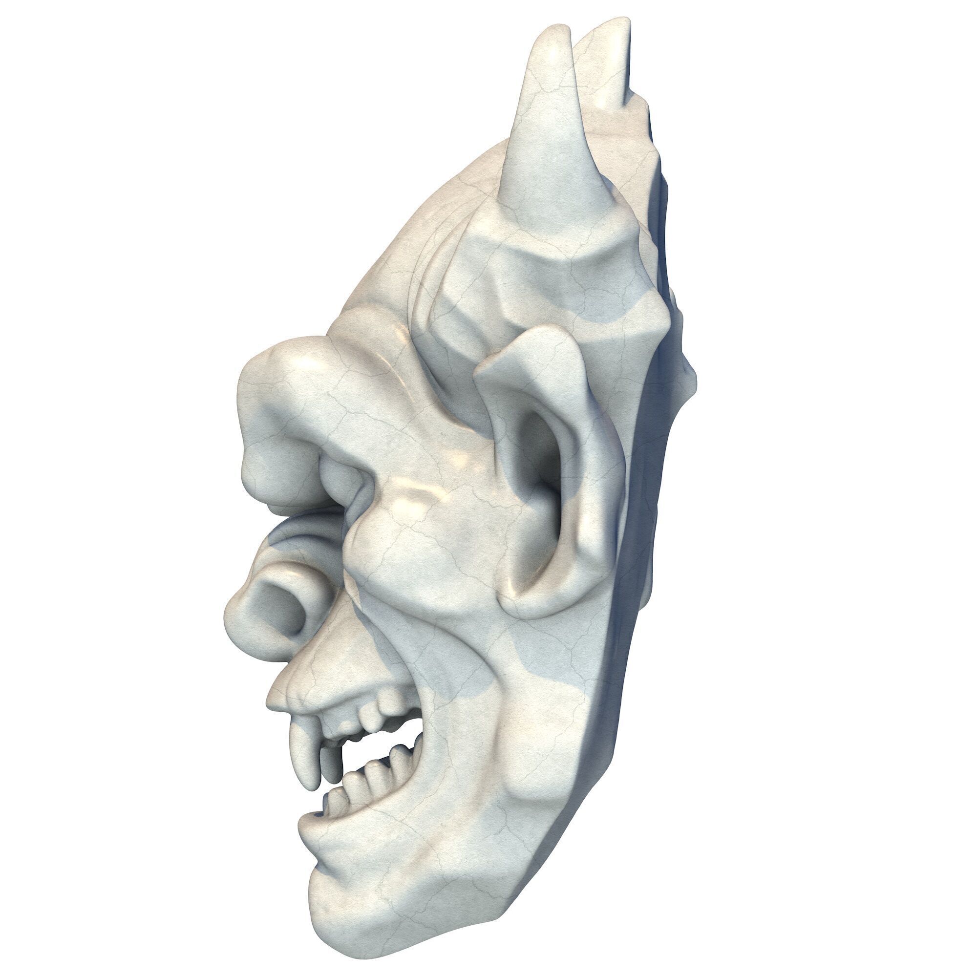 Gargoyle Head 10 3D print model_2