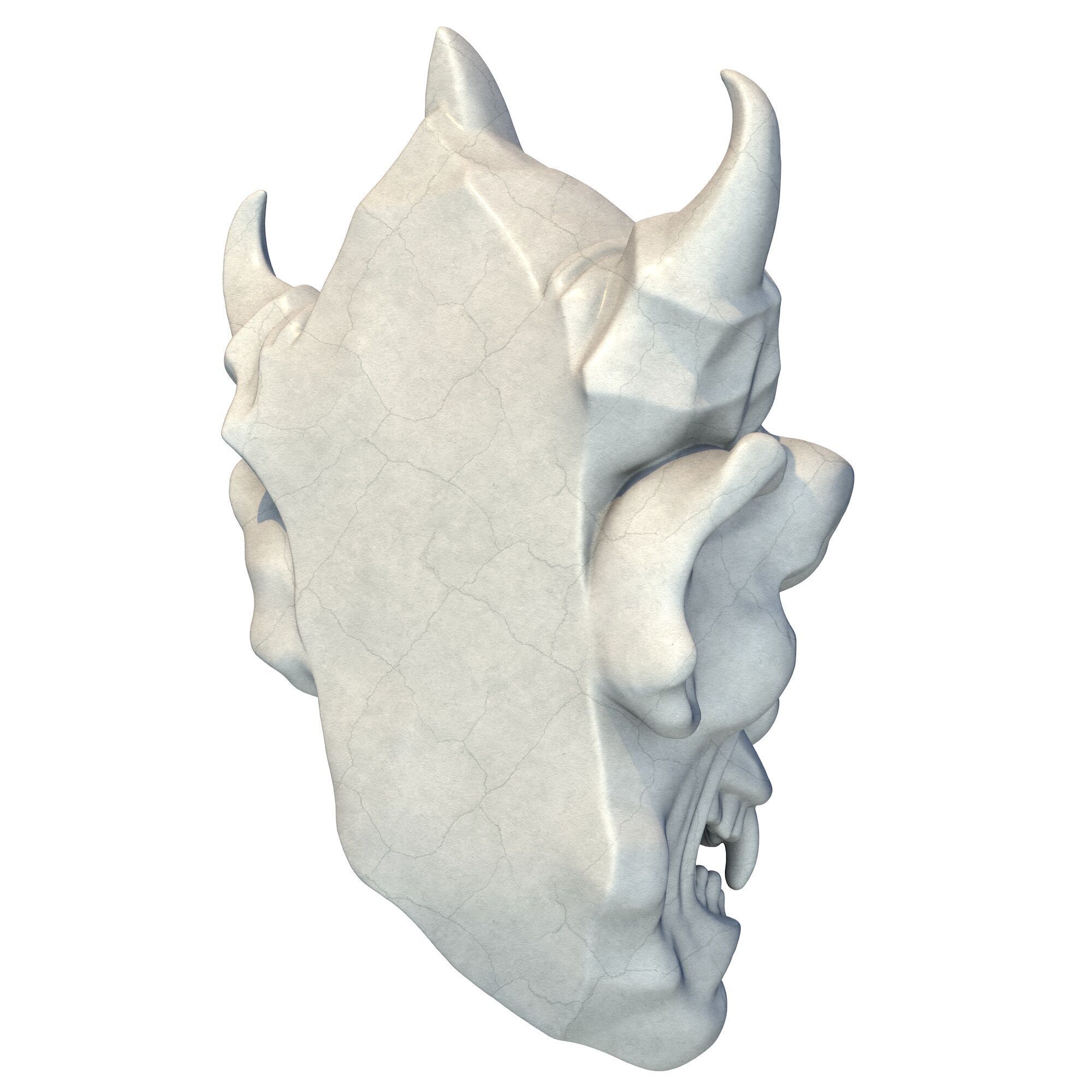 Gargoyle Head 10 3D print model_4