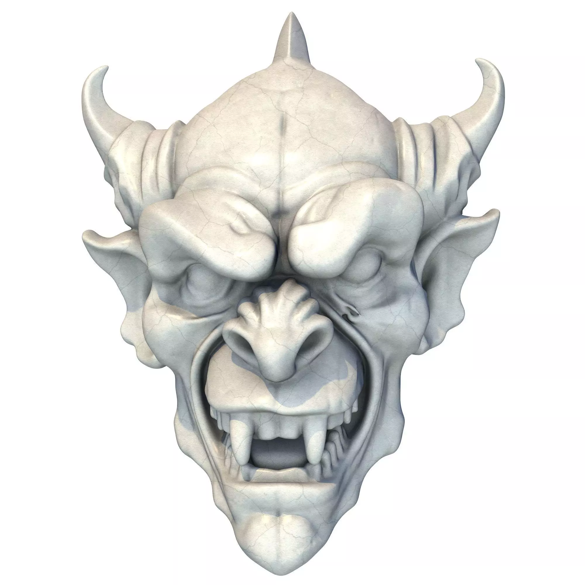 Gargoyle Head 10 3D print model_0