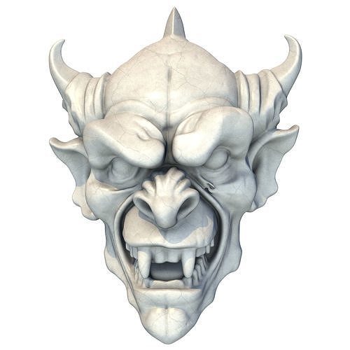 Gargoyle Head 10 3D print model