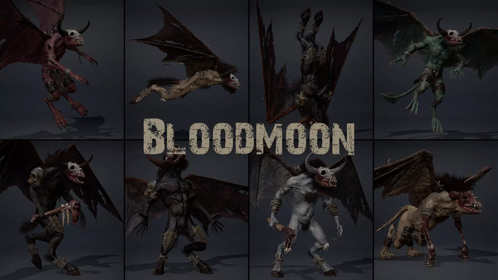 Bloodmoon Low-poly 3D model_0