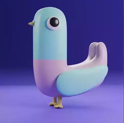 LOW poly bird  3D model