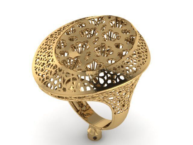 Large selection of rings casting directly 3D print model_84