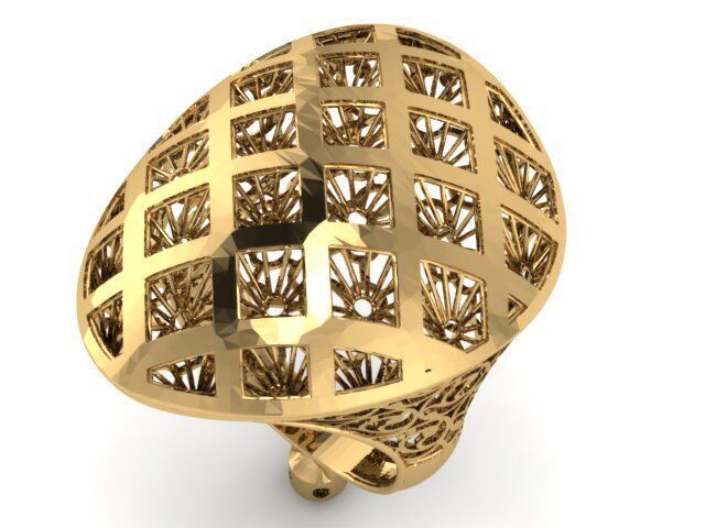 Large selection of rings casting directly 3D print model_79