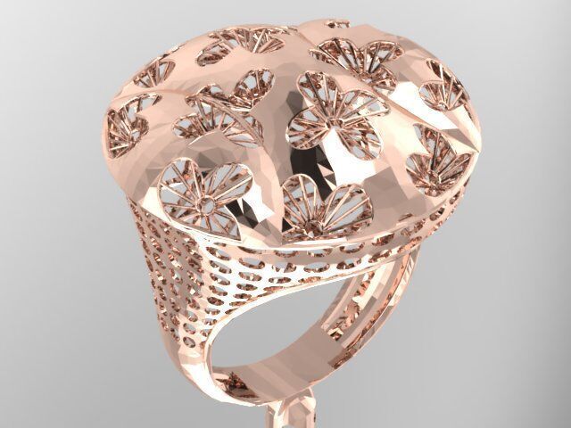 Large selection of rings casting directly 3D print model_118