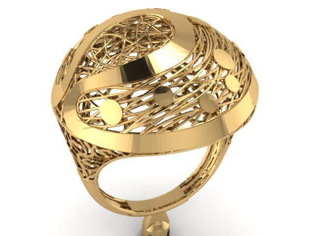 Large selection of rings casting directly 3D print model_98