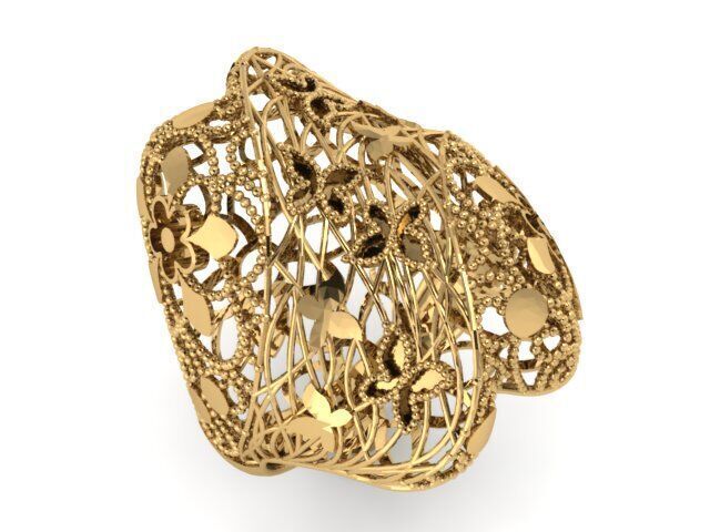 Large selection of rings casting directly 3D print model_65