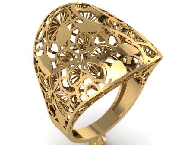 Large selection of rings casting directly 3D print model_93