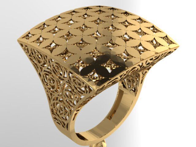 Large selection of rings casting directly 3D print model_51