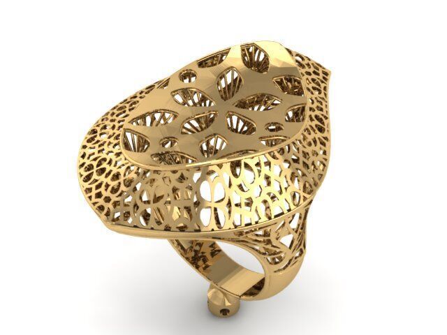 Large selection of rings casting directly 3D print model_85