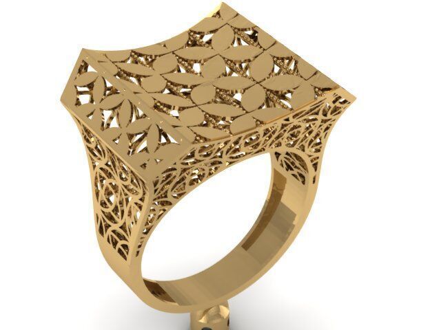 Large selection of rings casting directly 3D print model_52