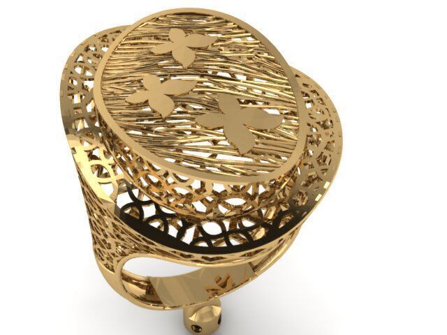 Large selection of rings casting directly 3D print model_99