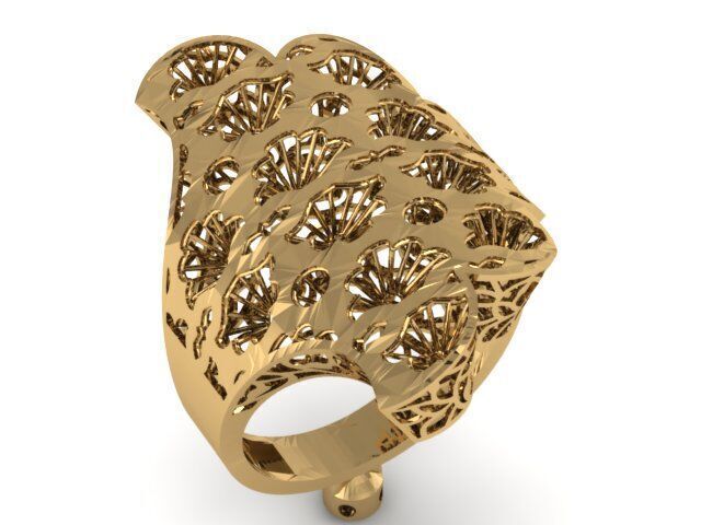 Large selection of rings casting directly 3D print model_83