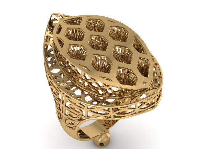 Large selection of rings casting directly 3D print model_82