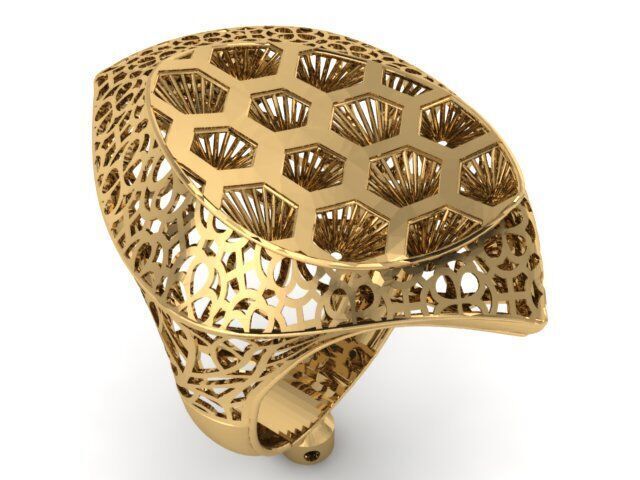 Large selection of rings casting directly 3D print model_86