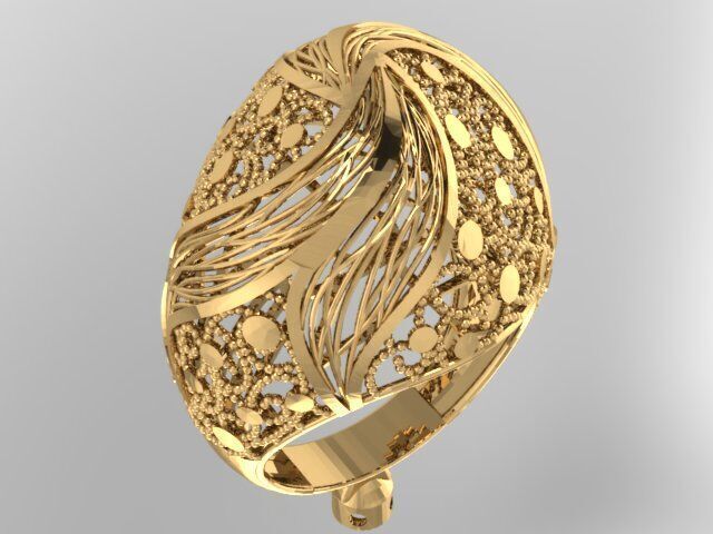 Large selection of rings casting directly 3D print model_48