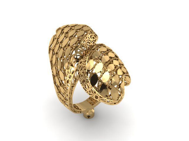 Large selection of rings casting directly 3D print model_125