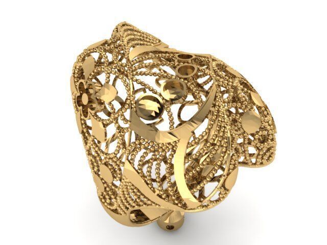 Large selection of rings casting directly 3D print model_60